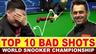 TOP 10 Bad Shots in Snooker World CUP 2017