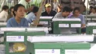 Election officials prepare for Sunday's Thai election