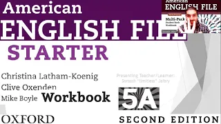 American English File 2nd Edition Starter Workbook Part 5A