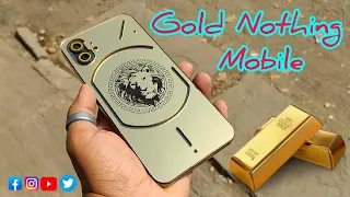 Most Expensive Nothing Phone 1 (Trending Golden Panel Mobile) Mobile Skin Kese Lgaye (Light Wala)