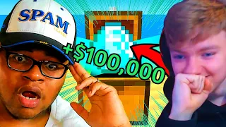 WATCHING MRBEAST HIDE $100,000 ON THE DREAM SMP! {MRBEAST REACTION!}