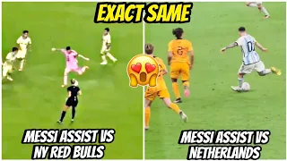 😍Messi's Mind-Blowing Assist vs NY Red Bulls Mirrors Legendary Play vs Netherlands! Recreated Magic