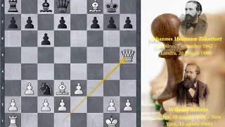 Match for the World Championship Steinitz-Zukertort 1886 (10)