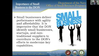 Navy Week Small Business Workshop: Doing Business with the Department of the Navy