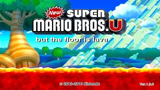 New Super Mario Bros. U But The Floor Is Lava -  2 Players (World 1) Co Op