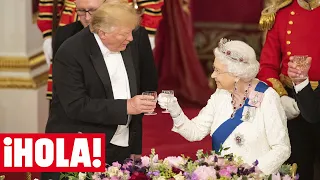 ¿Rompió Donald Trump el protocolo con un gesto con la reina Isabel?