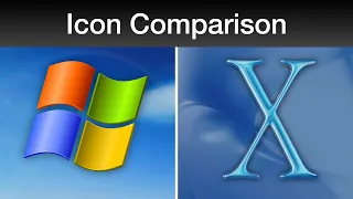 Windows XP vs Mac OS X 10.1 Icons!