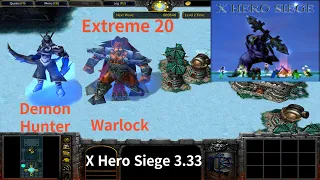 X Hero Siege 3.33, Extreme 20 Demon Hunter & Warlock, 8 ways Dual Hero
