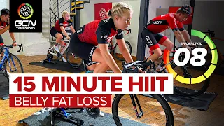 15 Min HIIT Cardio Indoor Cycling Workout | Belly Fat Loss Exercise