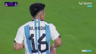 Thiago Almada vs Panama (23/03/2023) PRIMER GOL CON ARGENTINA