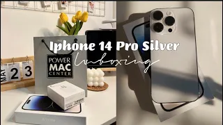 Iphone 14 Pro Silver Unboxing 2023 ✨|Accesorries 🛍️ | Camera Test 📲