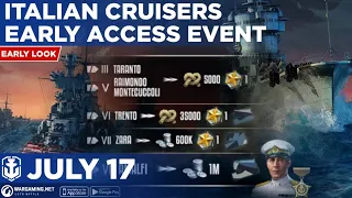 World of Warships Blitz: Italian Cruiser Early Access Event, Event Shop, Crates