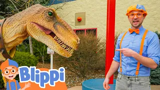 Blippi Meets Stanley The Dinosaur | Blippi | Kids Songs | Moonbug Kids
