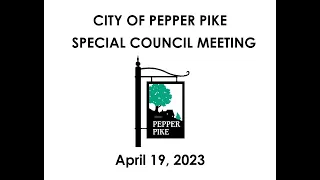 April 19, 2023 Special Council Work Session