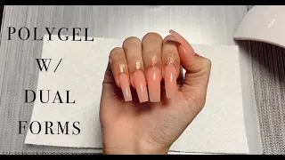 ♡ How To Use Dual Forms W/ Polygel | Easy Beginner Technique ♡