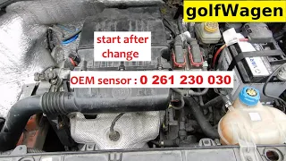 Fiat cold start problem change MAP sensor P0105 fault code