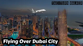 Flying over Dubai Sky