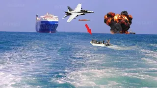How the US F-18 Fighter Jet Fought Rebel Ships in the Red Sea