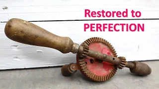 $7 Vintage Hand Drill Restoration