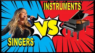 SINGERS VS INSTRUMENTS!!! (Mariah Carey, Tori Kelly, Celine Dion, Yma Sumac,...)