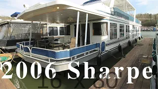 -SOLD-2006 Sharpe 16' x 80' Widebody Houseboat for Sale by HouseboatsBuyTerry com