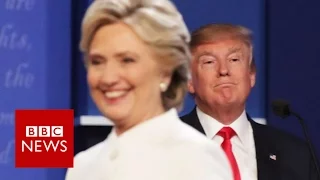 Moment Trump v Clinton debate turned nasty - BBC News