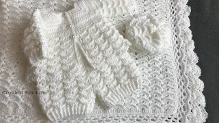 Easy crochet baby cardigan/crochet for life 0308