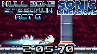 Sonic Dimensions v5.1.0 - Eggman Land/Null Zone Speedrun (X Rank With Hyper Sonic - 2'05'70)