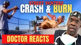 Orthopedic Surgeon Reacts To Gnarliest STREET SKATING FAILS | Aggressive Inline Skating