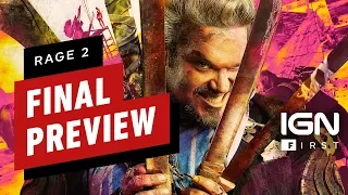 Rage 2 Final Preview - IGN First