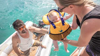 BABY ONBOARD our Sailboat 👶 ⛵We're back!!!! Sailing Vessel Delos Ep. 259