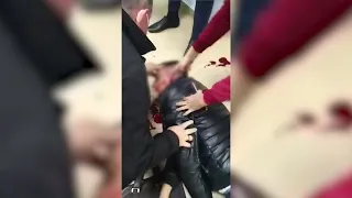 Опубликовано шокирующее видео кровавой расправы в волгоградском банке