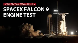 Replay: SpaceX test fires Falcon 9 rocket for NASA space station crew mission