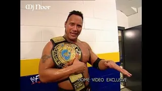 The Rock after Winning The WWF Championship Survivor Series 1998