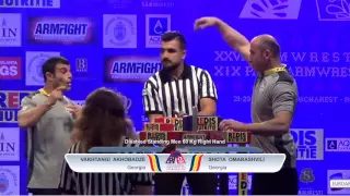 Vakhtangi Akhobadze (GEO) 60 kg Final EUROARM 2016 PARA-ARMWRESTLING RIGHT HAND
