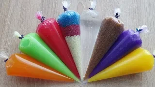 Making Crunchy Slime With Piping Bags #297