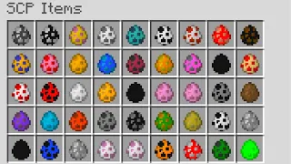 Minecraft SCP MOD - All Spawn Eggs