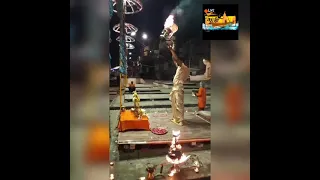 Varanasi Famous Ganga Aarti during Covid-19 Lockdown