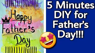 5 Minutes DIY Card for Father's Day!!!🤩❤️ | #shorts | Riya's Amazing World