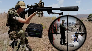 best female sniper kills Russian general to save doctors who has been taken hostage. - ARMA 3