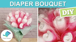 DIY Diaper Bouquet | Baby Shower Gift & Decoration