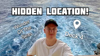 HIDDEN LOCATION! Onboard Wonder of the Seas (INSANE VIEW)