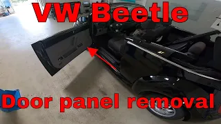 VW Bbeetle door panel removal