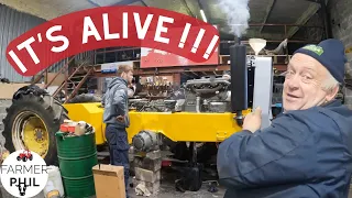 IT'S ALIVE !!!!!!!!!  | 1ST START UP OF THE MASSEY 1200 RESTORATION PROJECT