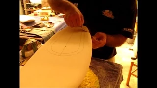 Building a rc Surfboard Part 1 - Shaping the board  - Bro rcSurfer