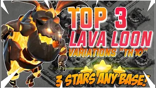 Top 3 "Lavaloon" Variations Th10 2023 | TH10 Lalo | TH10 Attack strategy | COC