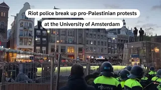 Dutch police break up pro-Palestinian student protest | REUTERS