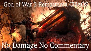 God of War 3 Remastered Chaos No Damage All Bosses (No Commentary)