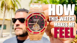 How It Feels Wearing a 1/2 Million Dollar Watch -  Rockstar AP  Tourbillion!