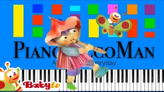 BabyTV - The Shepherd's Song Slow EASY Medium 4K Piano Tutorial